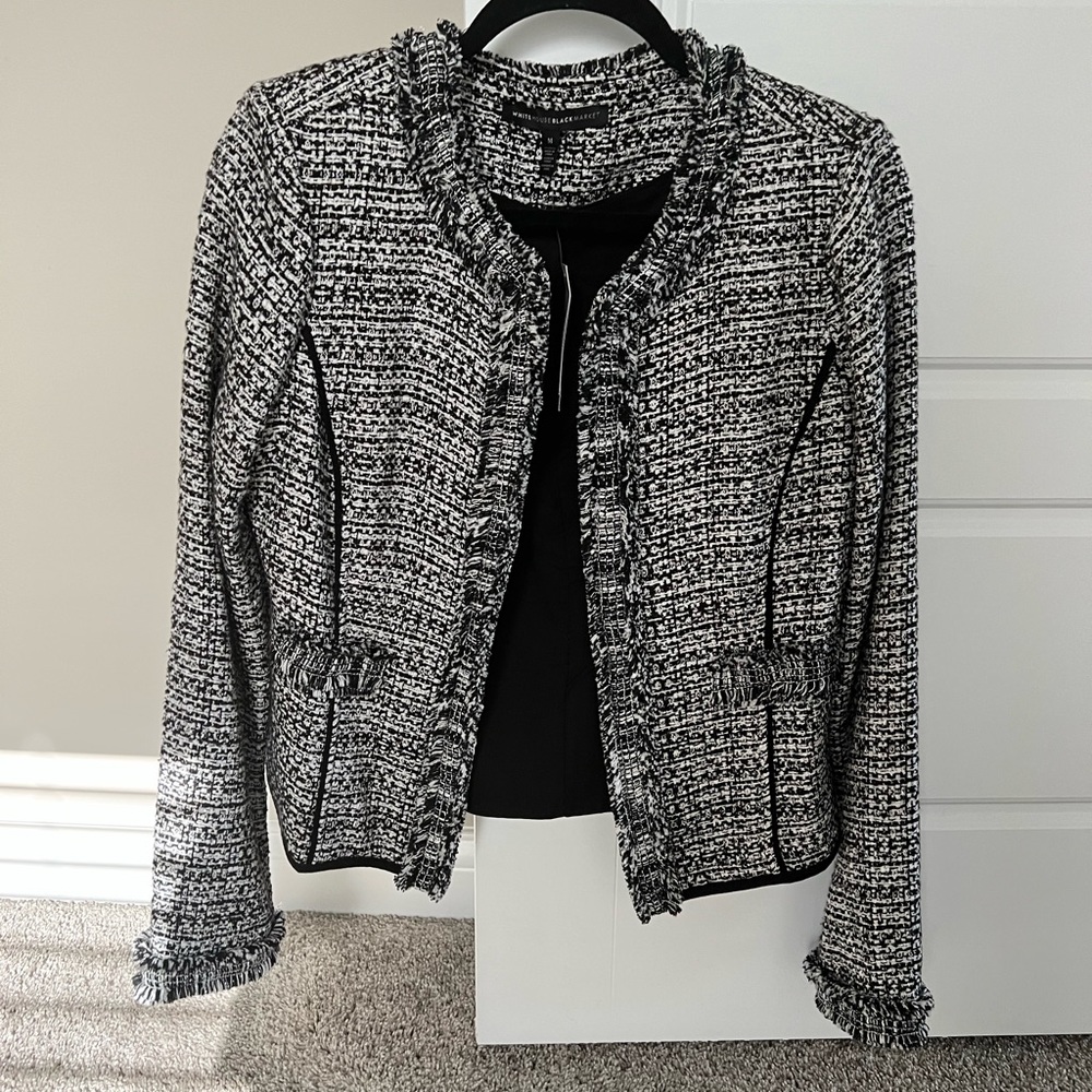 White House Black Market-Black & White Jacket